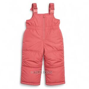 Carters Toddler Girls Rose Pink Overall Bib Snowpants Pink Size 12M